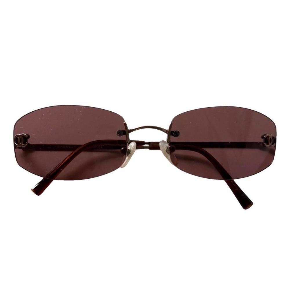 Chanel Vintage Unisex Rimless Sunglasses